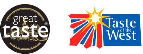 Great Taste, Guild of Fine Food, and World Marmalade Awards logos